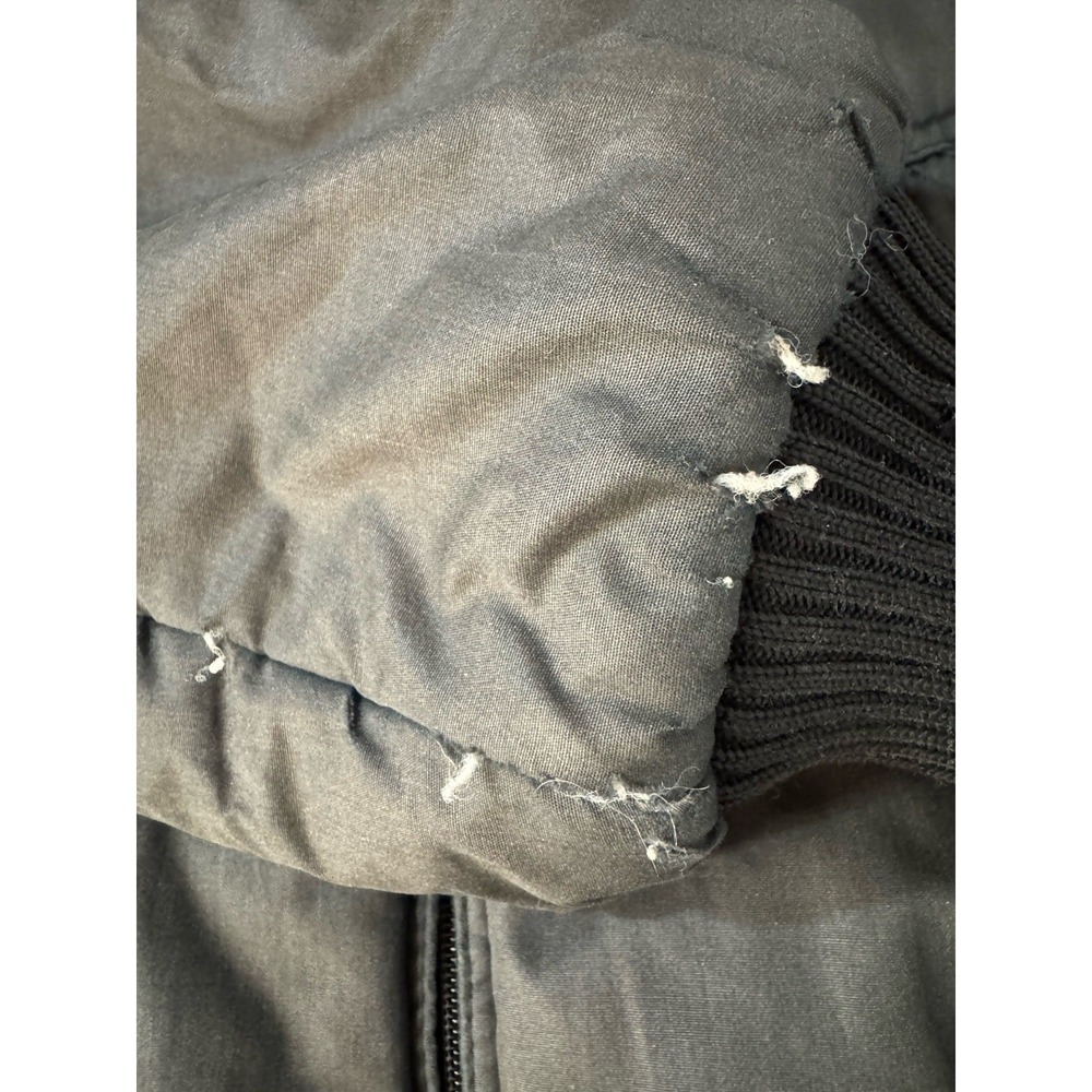 Vintage 80s Members Only Puffer Jacket Unisex Size Medium Down Gray Bomber Ski - Picture 11 of 13